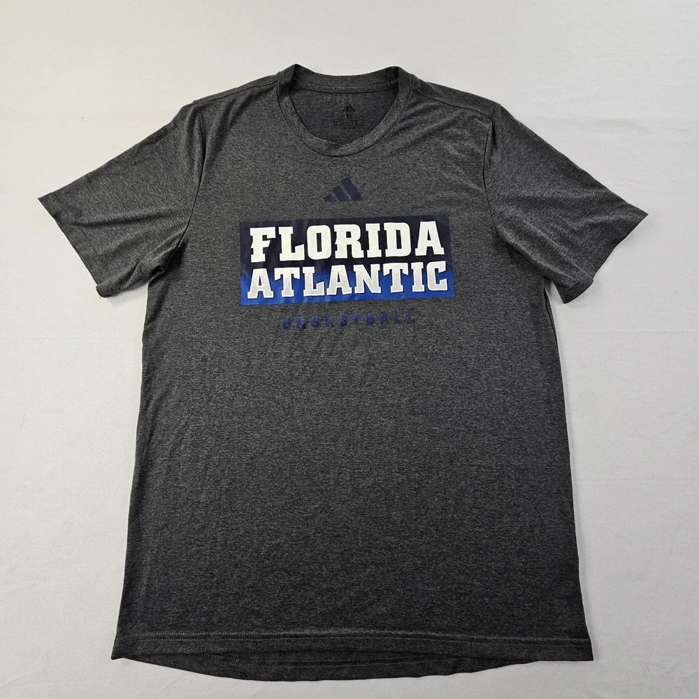 Florida Atlantic Basketball adidas Gray Short Sleeve Performance T-Shirt Men's M